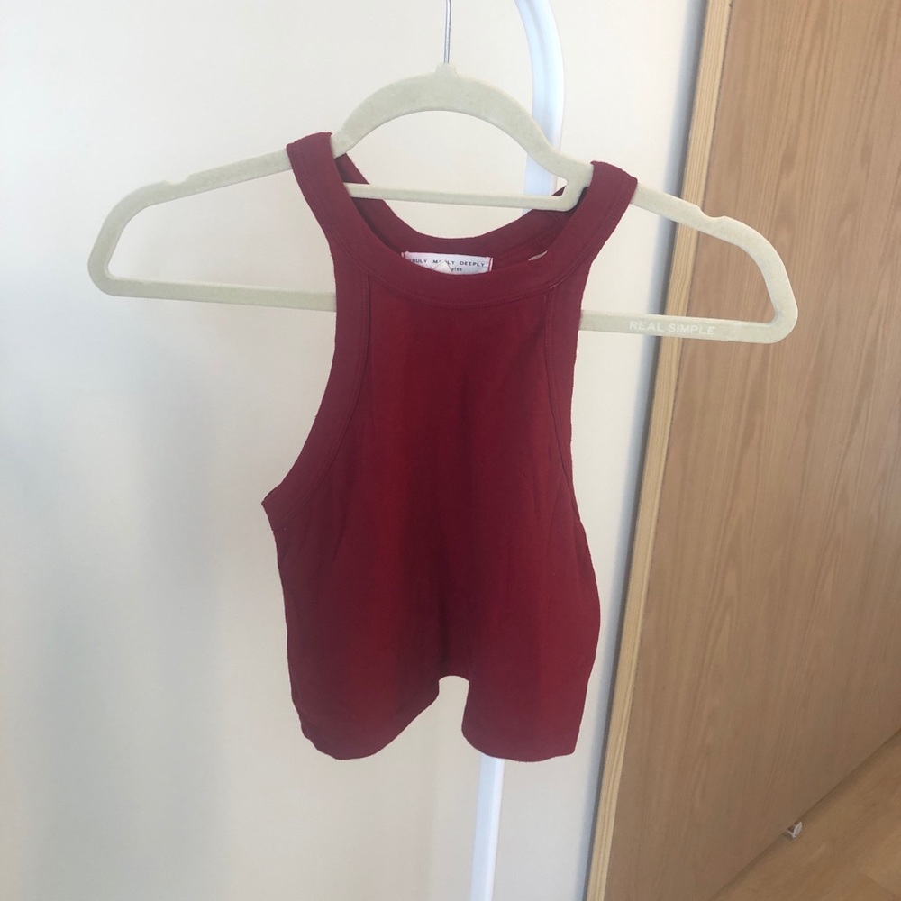 High Neck Crop Top